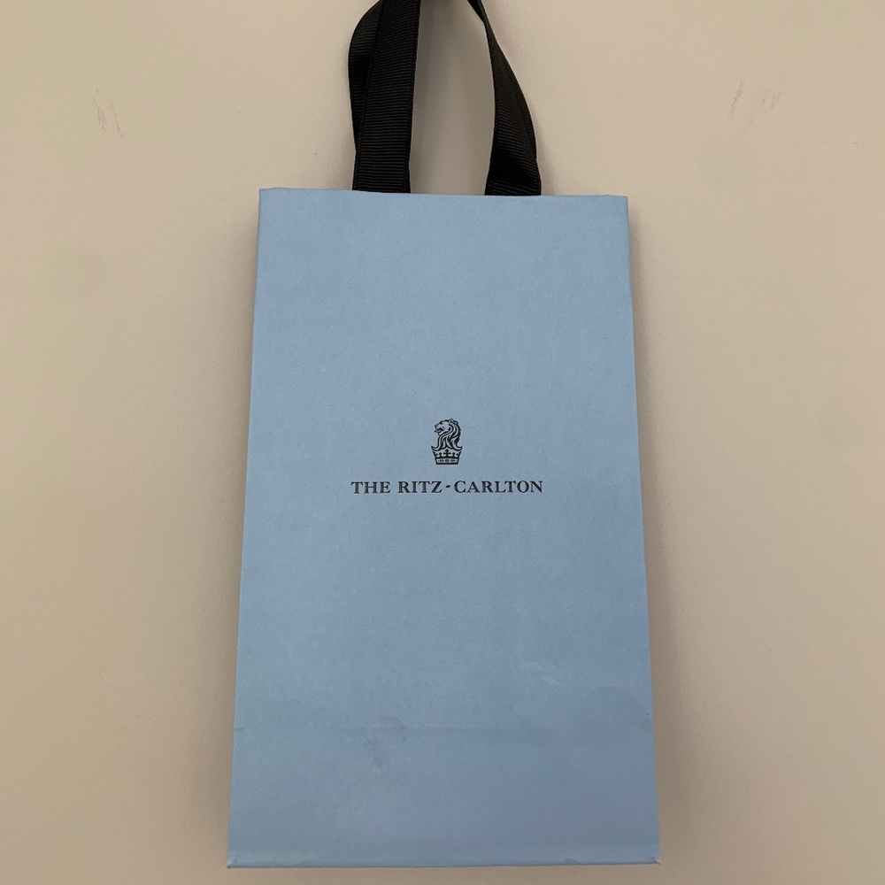 Authentic Ritz Carlton Gift Bag - Blue